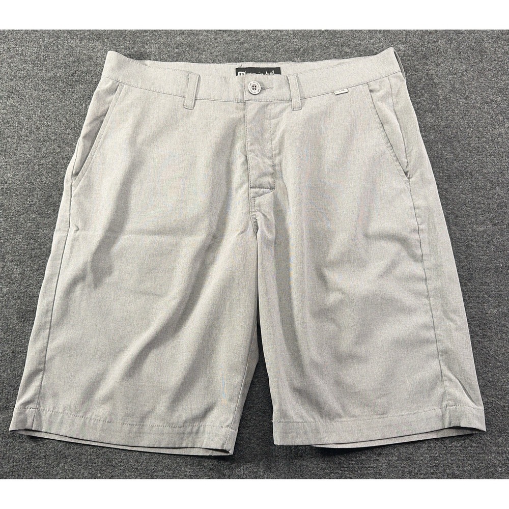 Travis Matthew Golf Shorts 33 Gray 10"Inseam Performance EUC